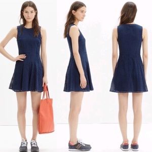 Madewell Navy Eyelet Dress